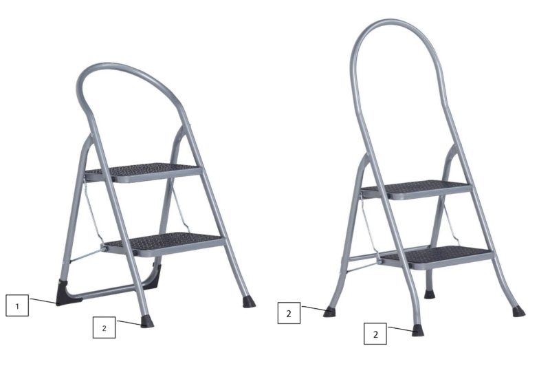 Onderdelen Altrex Cromato 2+3 treeds met hoge beugel