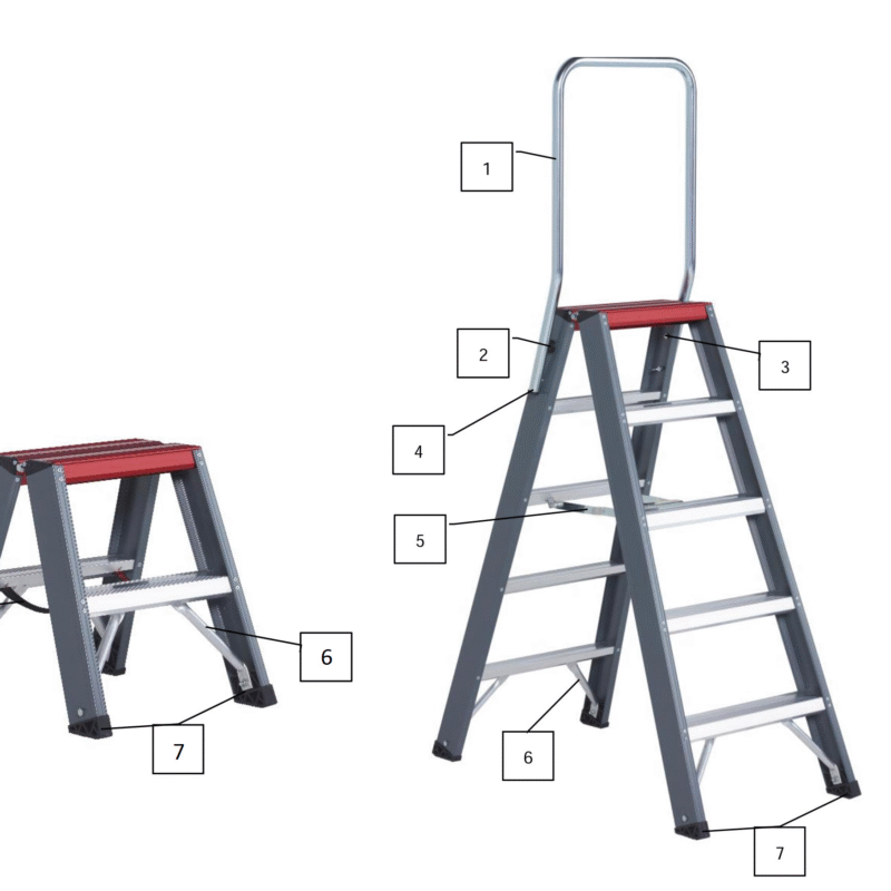 Onderdelen Altrex Falco dubbel oploopbaar FDO 2x6/7/8