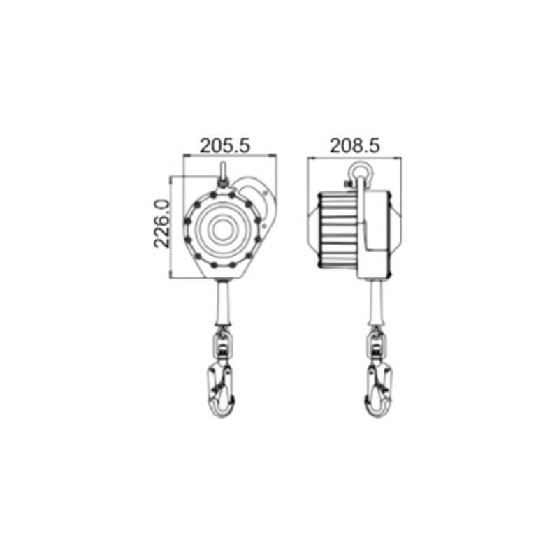 Valstopblok RVSkabel 10.0m – FA2041010 - Afbeelding 3