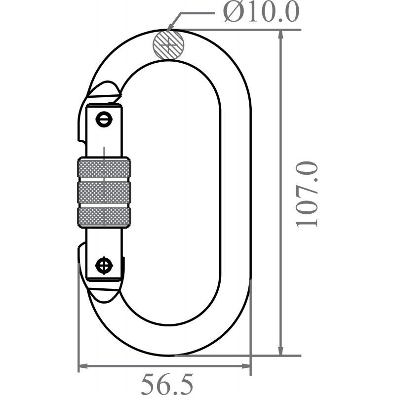 Karabijnhaak Staal - FA5010117 - Afbeelding 3