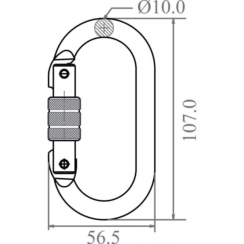 Karabijnhaak Staal - FA5010117B - Afbeelding 2