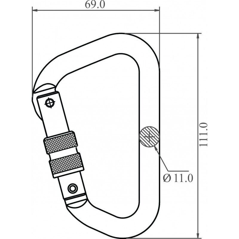 Karabijnhaak Aluminium - FA5010322B - Afbeelding 2