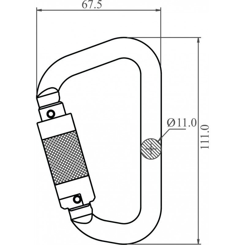 Karabijnhaak Aluminium - FA5020122 - Afbeelding 2