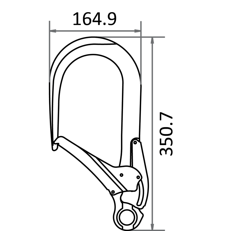 Steigerhaak Aluminium - FA5020811 - Afbeelding 2
