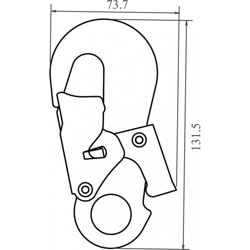 Veiligheidshaak Aluminium - FA5021221 - Afbeelding 2