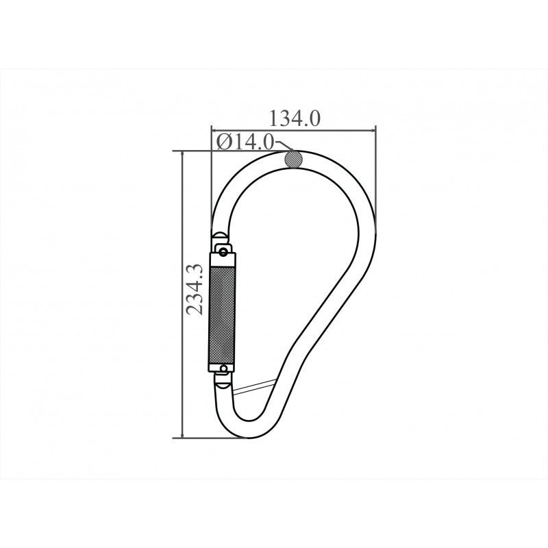 Karabijnhaak Staal - FA5021655 - Afbeelding 2