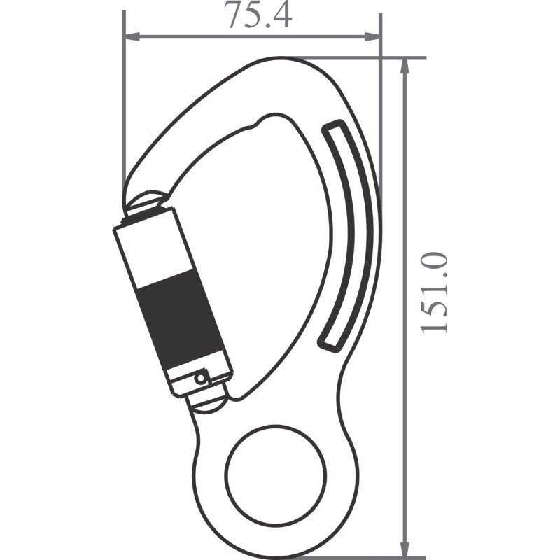 Karabijnhaak Aluminium - FA5022021 - Afbeelding 2