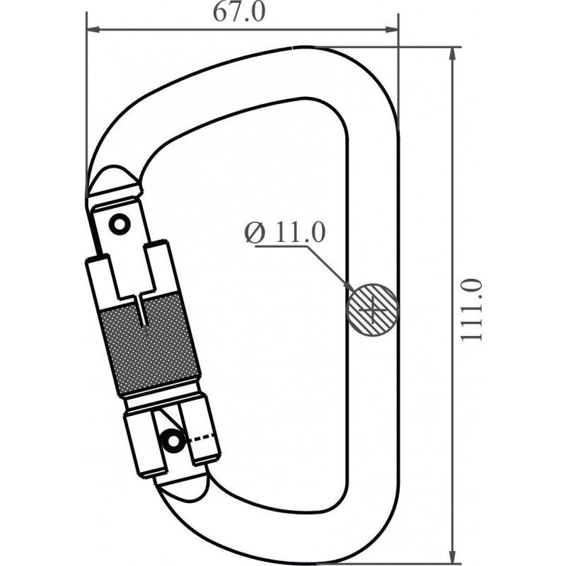 Karabijnhaak Staal - FA5030123 - Afbeelding 2