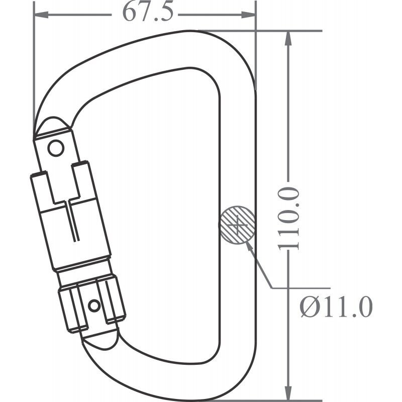 Karabijnhaak Aluminium - FA5030422B - Afbeelding 2