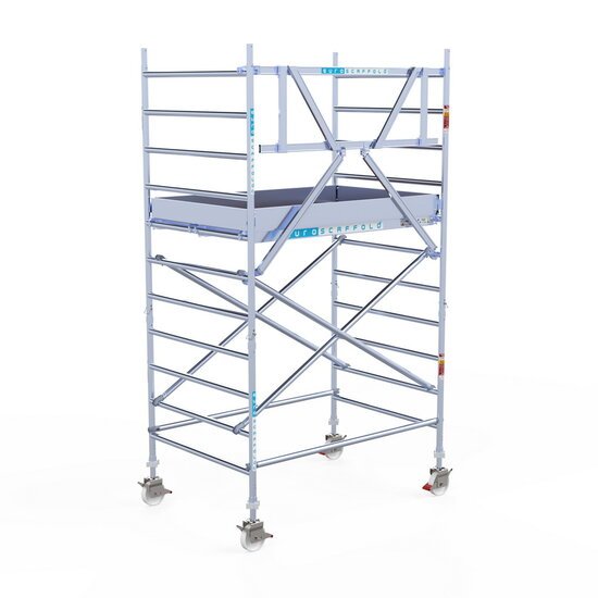 Euroscaffold - Rolsteiger Pro 135x190 4,2m werkhoogte tegen de gevel