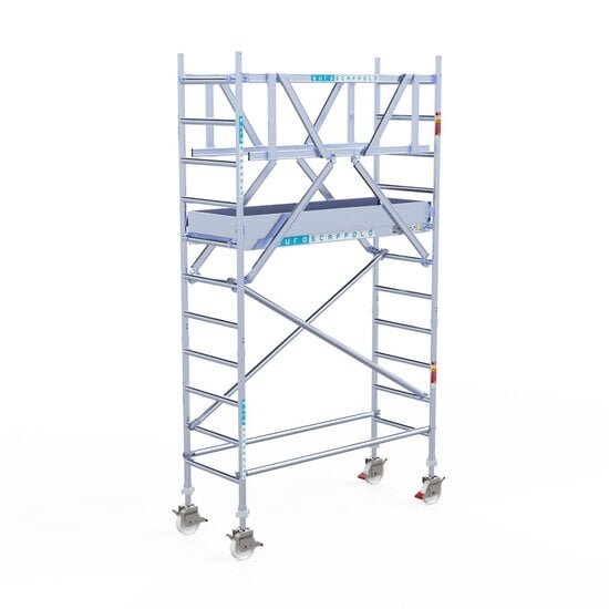Euroscaffold - Rolsteiger Pro 75x190 4,2m werkhoogte carbon vloer vrijstaand