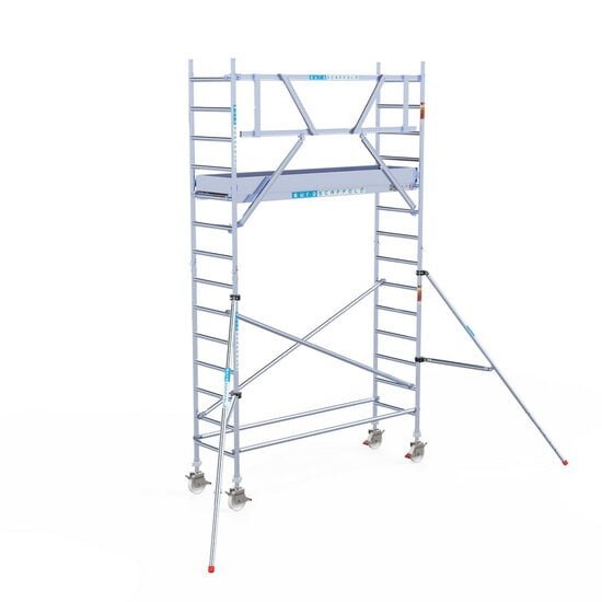 Euroscaffold - Rolsteiger Pro 75x250 5,2m werkhoogte tegen de gevel