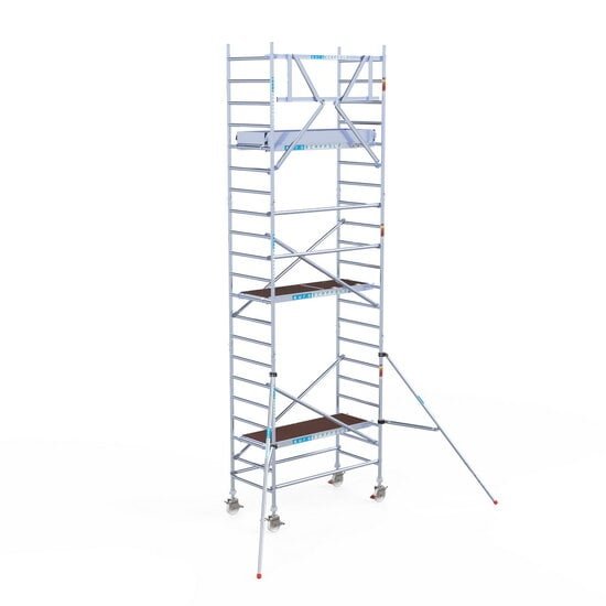 Euroscaffold - Rolsteiger Pro 90x190 7,2m werkhoogte carbon vloer tegen de gevel