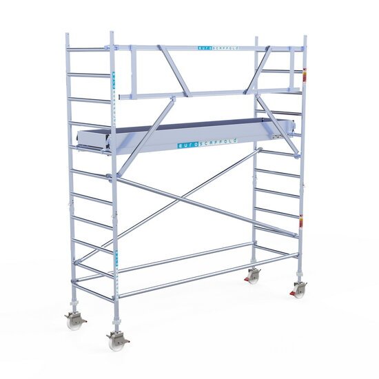 Euroscaffold - Rolsteiger Pro 90x305 4,2m werkhoogte tegen de gevel