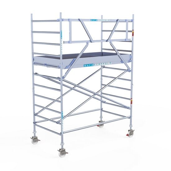 Euroscaffold - Rolsteiger Pro135x250 4,2m werkhoogte tegen de gevel