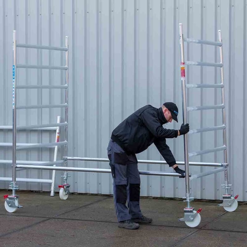 Euroscaffold - Rolsteiger Pro 90x190 7,2m werkhoogte tegen de gevel - Afbeelding 4